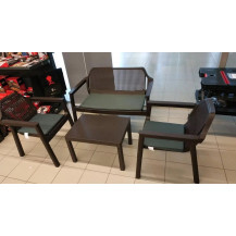 Набор садовой мебели Easy Comfort (диван, 2 кресла, стол) графит Набор садовой мебели Easy Comfort (диван, 2 кресла, стол) графит
