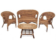 Комплект для отдыха Мандалино (диван + 2 кресла + стол овальный)