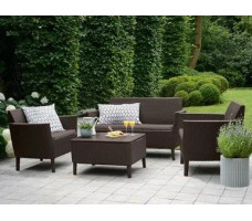 Набор садовой мебели Salemo 2-sofa set коричневый