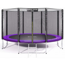 Батут Atlas Sport 374 см - 12ft PRO (усиленные опоры) фиолетовый Батут Atlas Sport 374 см - 12ft PRO (усиленные опоры) фиолетовый