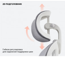 Кресло SPARX Pillow (Пиллоу) White/Grey белый/серый