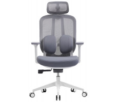 Кресло SPARX Pillow (Пиллоу) White/Grey белый/серый