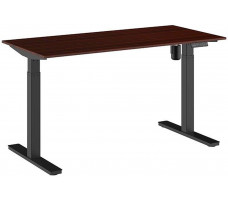 Стол WellDesk Evolution с электроприводом одномоторный 1400*800*18 мм (черная рама)