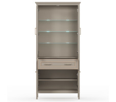 Шкаф Classic REG2W2D1S 95*40.5*203 глиняный серый (с подсветкой)