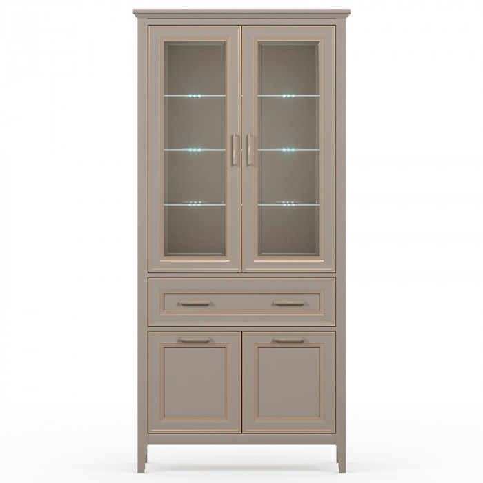 Шкаф Classic REG2W2D1S 95*40.5*203 глиняный серый (с подсветкой)