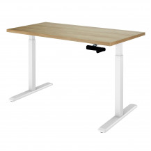Стол с регулируемой высотой Manual Desk White 136*80*3,6 см Стол с регулируемой высотой Manual Desk White 136*80*3,6 см