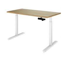 Стол с регулируемой высотой Manual Desk White 136*80*3,6 см