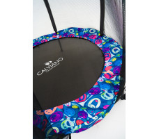 Батут на резинках с защитной сеткой Calviano 140 см - 4,5ft master smile elastic band (на резинках)