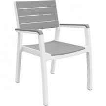 Стул Harmony Armchair белый/серый