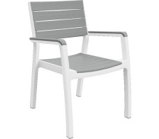 Стул Harmony Armchair белый/серый