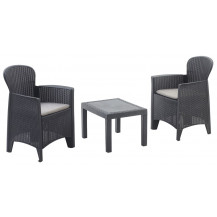 Комплект садовой мебели ProGarden Akita set черный