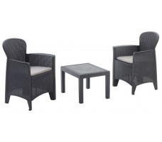 Комплект садовой мебели ProGarden Akita set черный