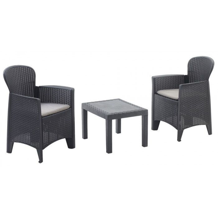 Комплект садовой мебели ProGarden Akita set черный