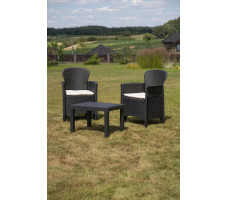 Комплект садовой мебели ProGarden Akita set черный