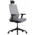 Кресло CHAIR MEISTER Nature II Black Slider (с подголовником) серый/каркас черный