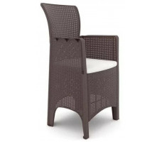 Набор садовой мебели (2 кресла) TROYA BALCONY SET LIGHT коричневый