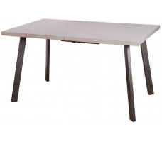 Стол Angle 120 раздвижной 120(160)*80 бетон светло-серый/черный