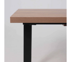 Стол FIT 120 (120-160)*85 дуб галифакс табак/черный