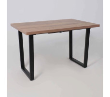 Стол FIT 120 (120-160)*85 дуб галифакс табак/черный
