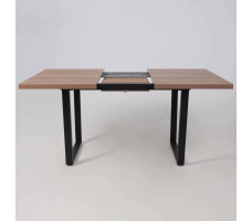 Стол FIT 120 (120-160)*85 дуб галифакс табак/черный