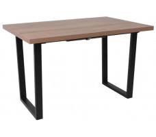 Стол FIT 120 (120-160)*85 дуб галифакс табак/черный