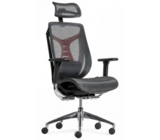 Кресло SitUp BARRACUDA Chrome (сетка Dark Gray/ткань Dark Gray)