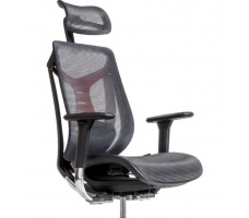 Кресло SitUp BARRACUDA Chrome (сетка Dark Gray/ткань Dark Gray)