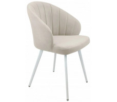 Стул Гальваник Камино лофт Catania Ivory / белый