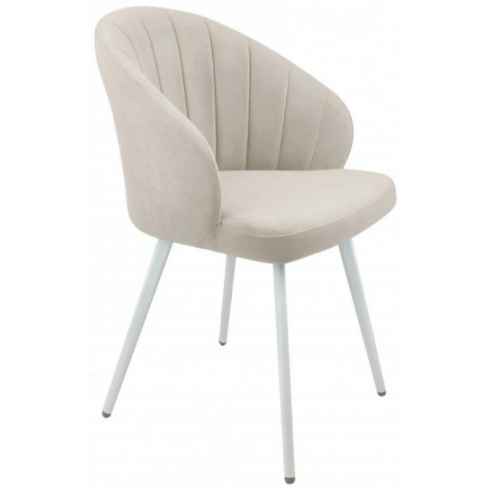 Стул Гальваник Камино лофт Catania Ivory / белый