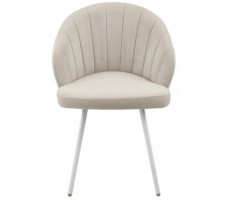 Стул Гальваник Камино лофт Catania Ivory / белый