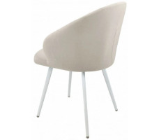 Стул Гальваник Камино лофт Catania Ivory / белый