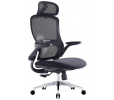 Кресло SitUp SITY (Сити) Black chrome (сетка Black/Black)