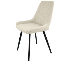 Стул Гальваник Марино лофт Catania Ivory / черный