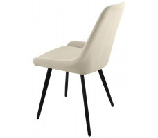 Стул Гальваник Марино лофт Catania Ivory / черный