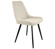 Стул Гальваник Марино лофт Catania Ivory / черный