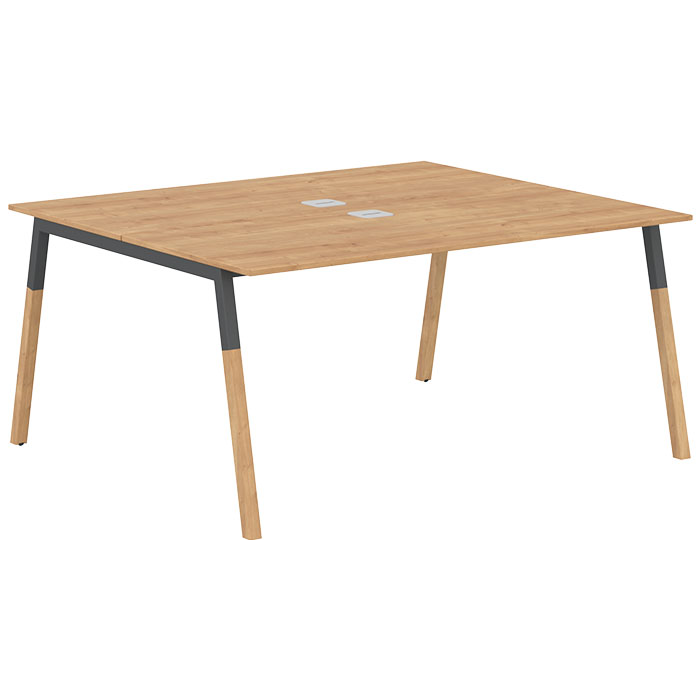 Двухместная рабочая станция Forta FWST 1513 Anthracite