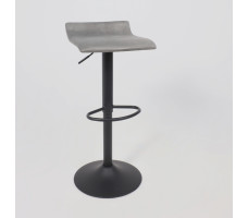 Стул барный AksHome SLIM (Слим) серый велюр 8167-54/черный