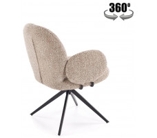 Стул поворотный Halmar K568 темно-бежевый/черный