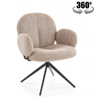 Стул поворотный Halmar K568 темно-бежевый/черный