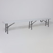 Скамья складная Akshome Bench AKS тип 2 240*30*43 белая купить в Минске