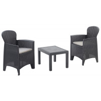 Комплект садовой мебели ProGarden Akita set черный