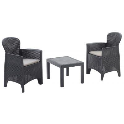 Комплект садовой мебели ProGarden Akita set черный купить в Минске