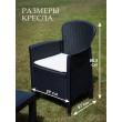 Комплект садовой мебели ProGarden Akita set черный купить в Минске