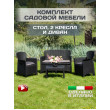 Комплект садовой мебели ProGarden Jungle set черный купить в Минске