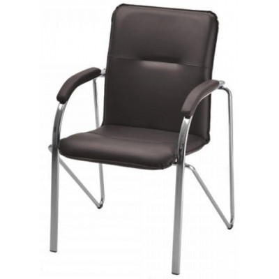 Стул Самба софт (Samba soft) шоколад экокожа/хром купить в Минске