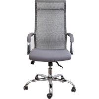 Кресло AksHome Grid B (Грид) ткань/сетка серый купить в Минске