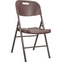 Стул складной пластиковый Akshome 45*50*88 коричневый купить в Минске