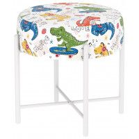 Пуф Sheffilton KIDS SHT-B4 диномикс/белый муар купить в Минске