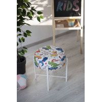 Пуф Sheffilton KIDS SHT-B4 диномикс/белый муар купить в Минске