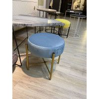 Пуф Sheffilton SHT-B4 голубая пастель/золото купить в Минске